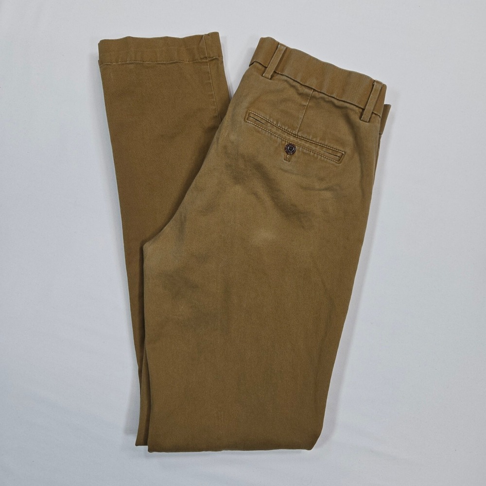 Gap Men's 30x32 Skinny‎ Fit Chino Pants Palomino Brown Stretch Twill